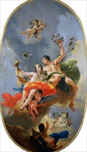 The Triumph of Zephyr and Flora, ca 1735. Creator: Tiepolo, Giambattista (1696-1770).