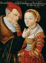 The Unequal Couple. Creator: Krodel (Crodel), Wolfgang, the Elder (ca. 1500-ca. 1561).