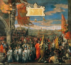 The Victorious Return of Doge Andrea Contarini after the Triumph in Chioggia, 1580. Creator: Veronese, Paolo (1528-1588).