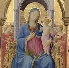 The Virgin and Child. Cortona Polyptych (Detail of central panel), ca 1437. Creator: Angelico, Fra Giovanni, da Fiesole (ca. 1400-1455).