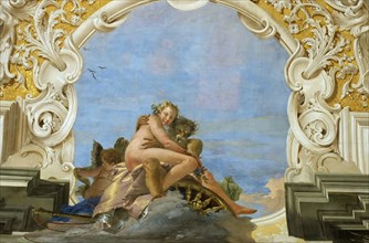Time abducts Beauty (Pluto Abducting Persephone), ca 1746. Creator: Tiepolo, Giambattista (1696-1770).
