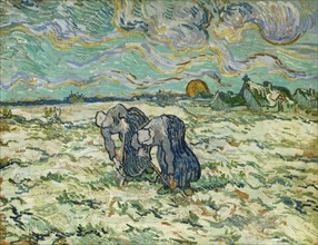 Two Peasant Women, 1890. Creator: Gogh, Vincent, van (1853-1890).
