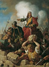 Vienna's defence against the Turks, 1683, ca 1865. Creator: Blaas, Karl von (1815-1894).