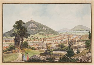 View of Karlsbad (Karlovy Vary), c. 1800. Creator: Janscha, Laurenz (1749-1812).