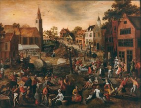 Village Festival, Mid of 16th cen.. Creator: Mostaert, Gillis (1534-1598).