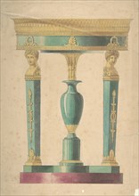 Design for a Table, early 19th century. Creator: Attributed to Adrien Louis Marie Cavelier.