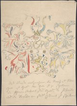 Design for coat of arms, 18th century. Creator: Anon.