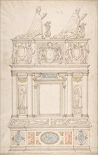 Design for a Double Tomb, 16th century. Creator: Anon.