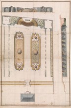 Design for the Garden of a Hotel on Rue des Amandiers, Paris, late 18th century. Creator: Anon.