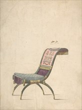 Design for an Empire Chair, late 18th or early 19th century. Creator: Anon.