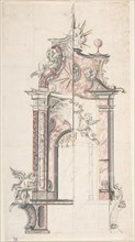 Design for an Altar with a Variant, 18th century. Creator: Attributed to Anonymous.