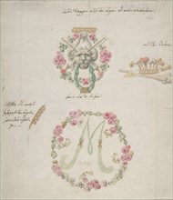 Ornamental designs for porcelain, 18th century. Creator: Attributed to Anonymous,.