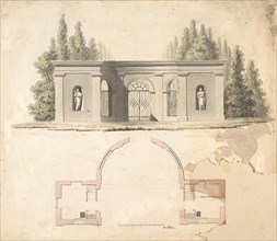 Elevation Design for Pavillion, 19th century. Creator: Anon.