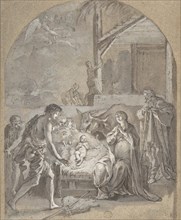 Adoration of the Shepherds, 18th century. Creator: Anon.