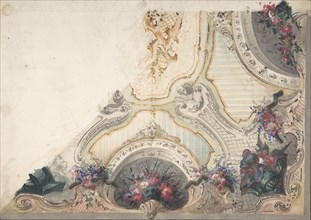 Design for a Painted Ceiling, 1800-1900. Creator: Anon.