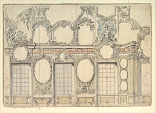 Design for an Interior Wall, 1700-1780. Creator: Anon.