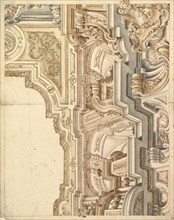 Design for a cornice., 1700-1780. Creator: Anon.