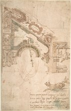 Quarter Plan for a Coved Ceiling, ca. 1561. Creator: Antenore Ridolfi.