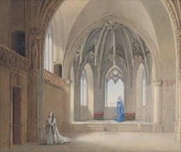 Anne, ma soeur Anne, ne vois-tu rien venir?, 1817. Creator: Auguste Garneray.