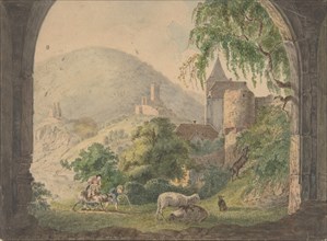 The Four Castles of Neckarsteinach, 1800-1818. Creator: Carl Philipp Fohr.