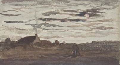 Moonlight, ca. 1860. Creator: Charles Francois Daubigny.
