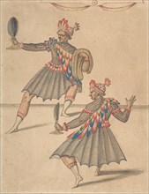 Drawing of Two 'Americans' for Ballet de la Douairière de Billebahaut, 1626. Creator: Daniel Rabel.