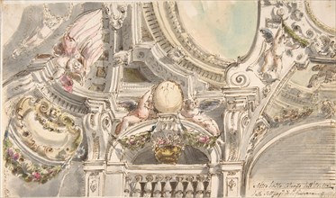 Design for a Ceiling, . Creator: Attributed to Faustino Trebbi.