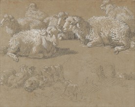 Reclining Sheep in a Landscape, 1759-82. Creator: Francesco Londonio.