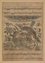 Pair of Eagles, Folio from a Manafi' al-hayawan (On the Usefulness of Animals)..., ca. 1300. Creator: Ibn Bakhtishu.