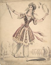 Miss Horton as Morgana, 1830-44. Creator: Isaac Robert Cruikshank.