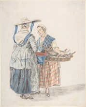 Two Market Women, 1789. Creator: Jacobus Perkois.