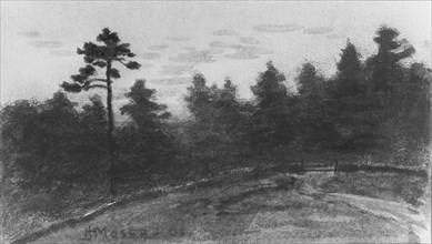 Landscape (from McGuire Scrapbook), 1908. Creator: James Henry Moser.