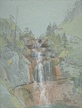 Landscape with a Waterfall, 1816. Creator: Johann Christoph Rist.