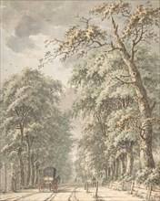The Amstelveen Road from Amsterdam towards Amstelveen, mid-18th-late 18th century. Creator: Johann Edler Goll van Franckenstein.