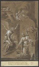 The Annunciation, late 17th century. Creator: Johann Jakob von Sandrart.