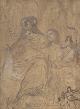 Studies for the Assumption of the Virgin, 1657-60. Creator: Juan Carreno de Miranda.