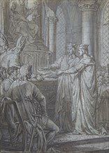 Louis III et Carloman donnent aux eveques du Royaume l'assurance de leur Fidelite en 882, ca. 1791. Creator: Nicolas Lejeune.