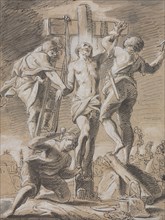 Christ Nailed on the Cross, early 18th century. Creator: Paul Decker the Younger.