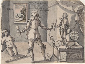 The Artist in His Studio, 1636. Creator: Ruprecht Bartz.