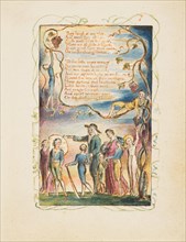 Songs of Innocence and of Experience: The Ecchoing Green (second plate), ca. 1825. Creator: William Blake.
