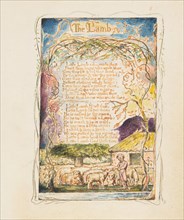 Songs of Innocence and of Experience: The Lamb, ca. 1825. Creator: William Blake.