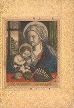Virgin and Child, Folio from the Bellini Album, ca. 1600. Creator: Unknown.
