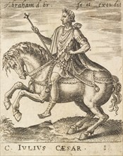 C. Julius Caesar from Twelve Caesars on Horseback, c1565-1587. Creator: Abraham de Bruyn.