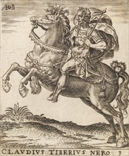 Claudius Tiberius Nero from Twelve Caesars on Horseback, ca. 1565-1587., ca. 1565-1587. Creator: Abraham de Bruyn.
