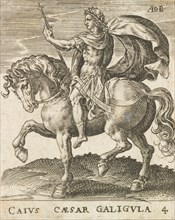 Caius Caesar Galigula from Twelve Caesars on Horseback, ca. 1565-1587., ca. 1565-1587. Creator: Abraham de Bruyn.