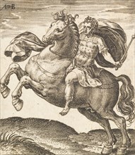 Domitianus from Twelve Caesars on Horseback, c1565-1587. Creator: Abraham de Bruyn.