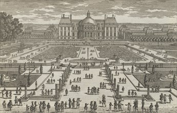 View of Vaux-Le-Vicomte, 1680s., 1680s. Creator: Adam Perelle.