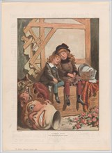 Tired Out, from "The Graphic" Christmas number, December 7, 1885. Creator: After Adrien-Emmanuel Marie.