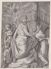 The Man with a Laurel Branch, ca. 1514-36. Creator: Agostino Veneziano.