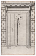 Speculum Romanae Magnificentiae: Plan of a doorway, 16th century., 16th century. Creator: Anon.